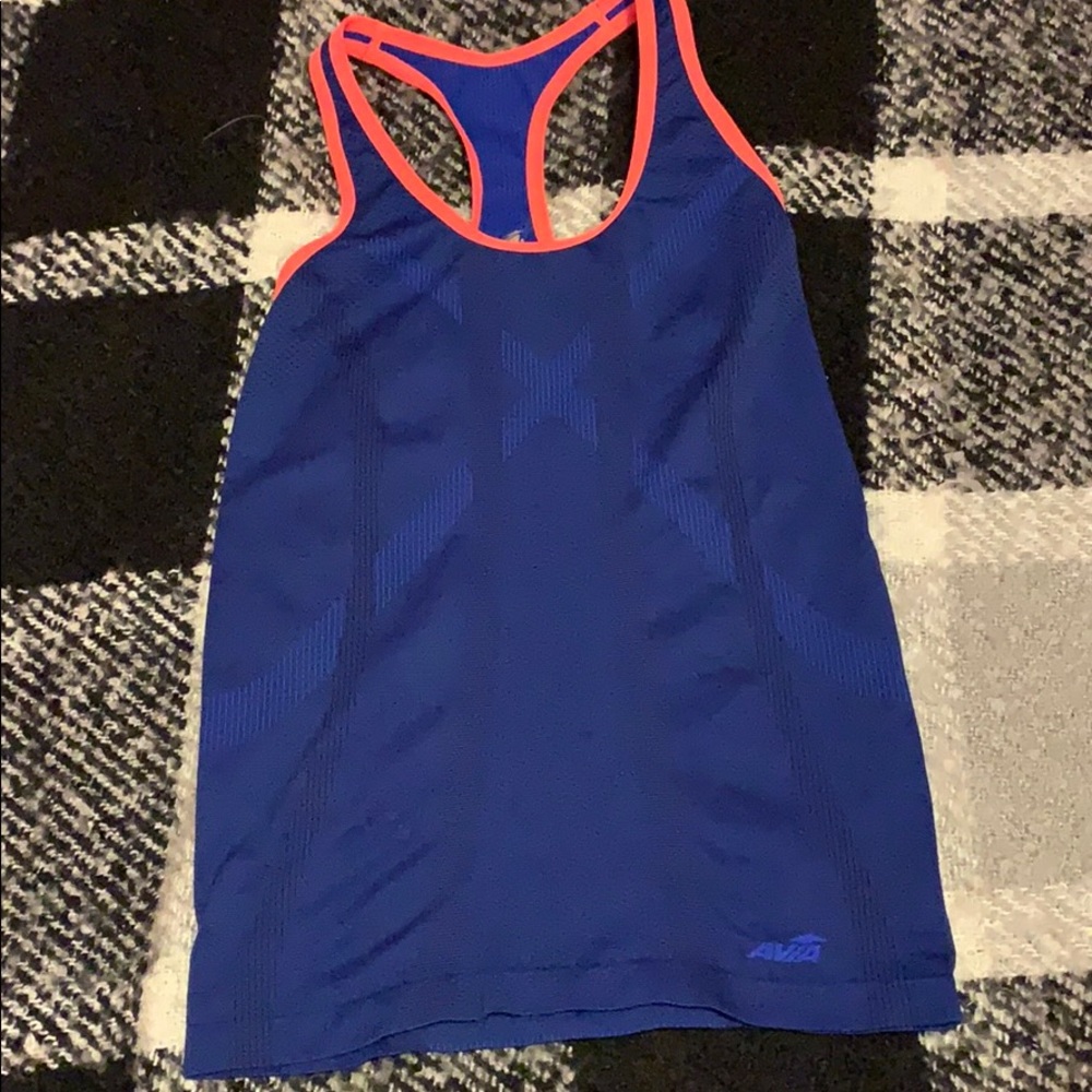 Blue exercise top